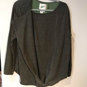 Nurture Moto Zip Sweater Jacket, Size M